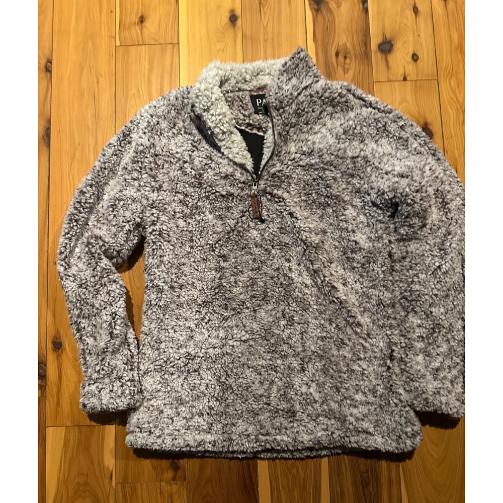 Paaza 1/4 Zip Pullover Frosty Pile Fleece Sherpa XXXL